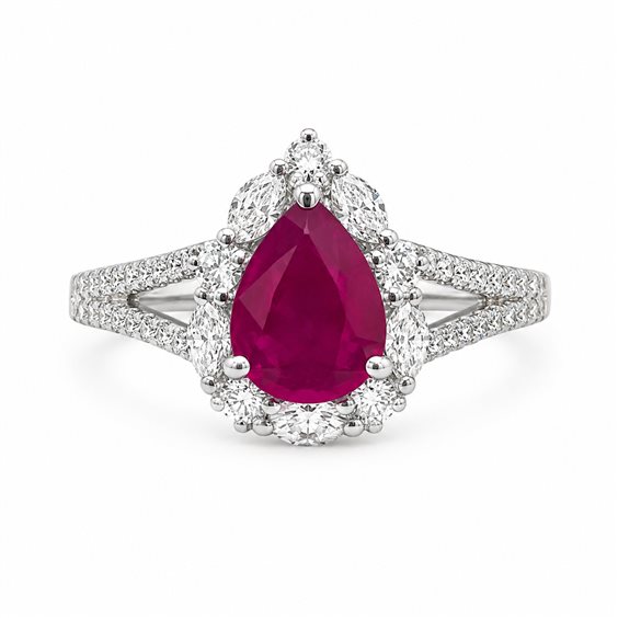 Anillo Crivelli Mujer in Oro blanco Rubino 1.28 Ct 035-VR26670 - 035-VR26670